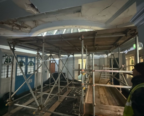 Working Platform for Restoration Project